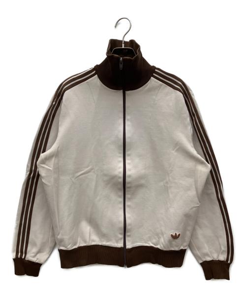 adidas（アディダス）adidas (アディダス) トラックジャケット ベージュ×ブラウン サイズ:4の古着・服飾アイテム