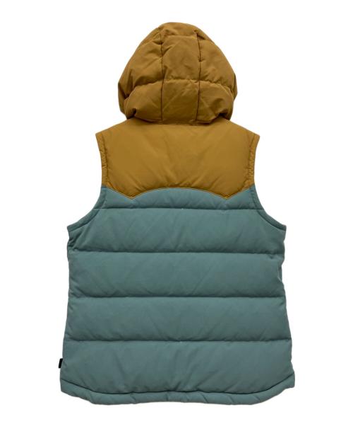 Patagonia（パタゴニア）Patagonia (パタゴニア) ダウンベスト ブルー×ブラウン サイズ:XLの古着・服飾アイテム