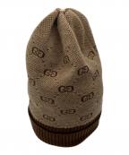 GUCCIグッチ）の古着「ニット帽」｜ベージュ