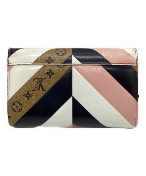 LOUIS VUITTON（ルイ ヴィトン）LOUIS VUITTON (ルイ ヴィトン) 長財布 ピンク×ホワイト×ブラックの古着・服飾アイテム