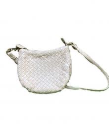 BOTTEGA VENETA（ボッテガベネタ）の古着「レザーショルダーバッグ」｜ピンク