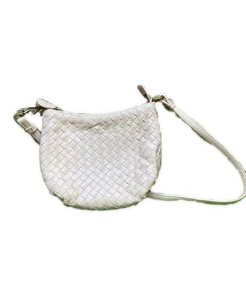 BOTTEGA VENETA（ボッテガベネタ）BOTTEGA VENETA (ボッテガベネタ) レザーショルダーバッグ ピンクの古着・服飾アイテム