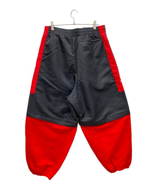 adidas（アディダス）adidas (アディダス) フリースジップオフパンツ ブラック×レッド サイズ:2XLの古着・服飾アイテム