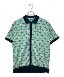 adidas（アディダス）の古着「ポロシャツ」｜グリーン×ネイビー