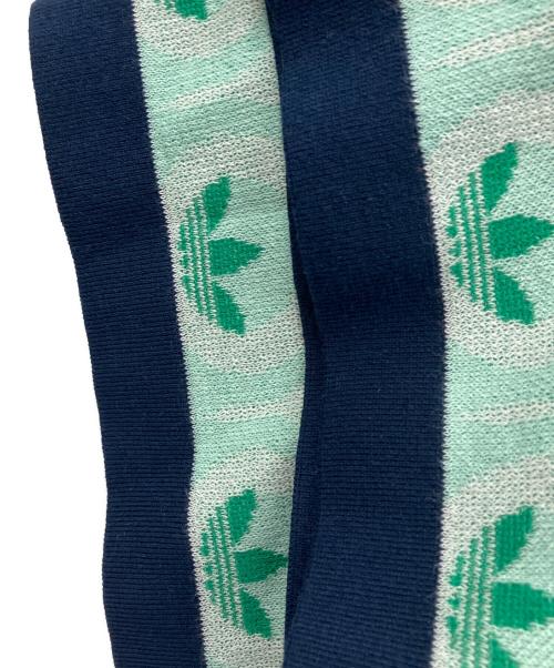 adidas（アディダス）adidas (アディダス) ポロシャツ グリーン×ネイビー サイズ:L 未使用品の古着・服飾アイテム