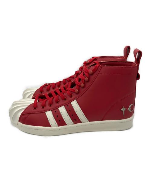 adidas（アディダス）adidas (アディダス) ハイカットスニーカー レッド×ホワイト サイズ:27.5の古着・服飾アイテム