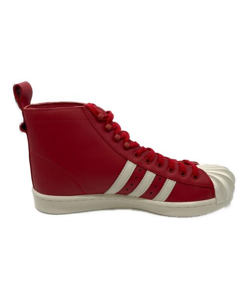 adidas（アディダス）adidas (アディダス) ハイカットスニーカー レッド×ホワイト サイズ:27.5の古着・服飾アイテム