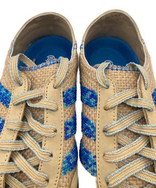 adidas（アディダス）adidas (アディダス) ローカットスニーカー カーキ×ブルー サイズ:25の古着・服飾アイテム