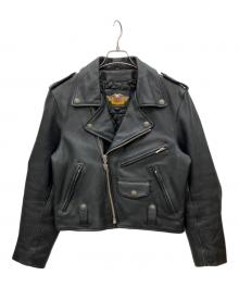HARLEY-DAVIDSON（ハーレーダビッドソン）の古着「ライダースジャケット」｜ブラック