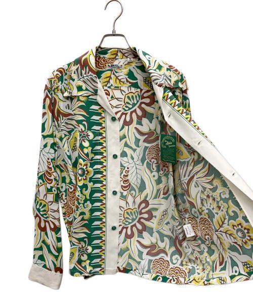 Sun Surf（サンサーフ）Sun Surf (サンサーフ) アロハシャツ ホワイト×グリーン サイズ:M 未使用品の古着・服飾アイテム