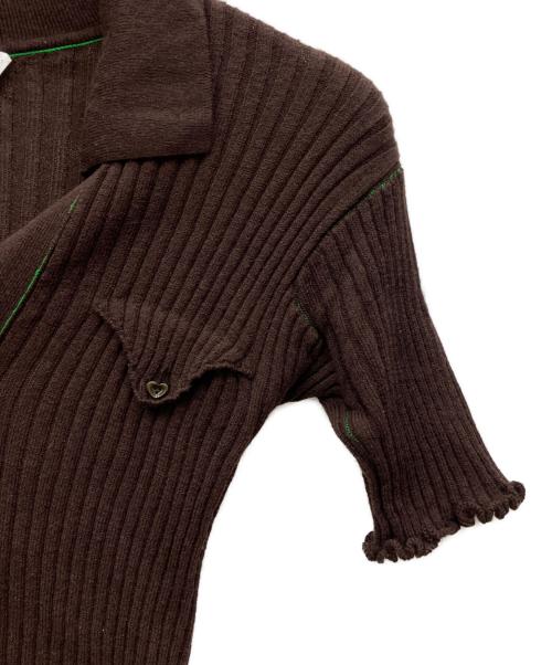 BOTTEGA VENETA（ボッテガベネタ）BOTTEGA VENETA (ボッテガベネタ) 薄手ニット ブラウン サイズ:XSの古着・服飾アイテム