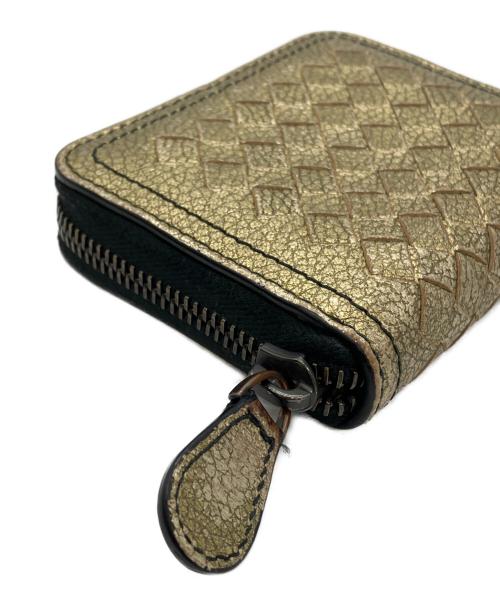 BOTTEGA VENETA（ボッテガベネタ）BOTTEGA VENETA (ボッテガベネタ) コインケース ゴールドの古着・服飾アイテム