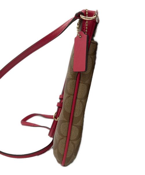 COACH（コーチ）COACH (コーチ) バッグ ブラウン×ピンクの古着・服飾アイテム