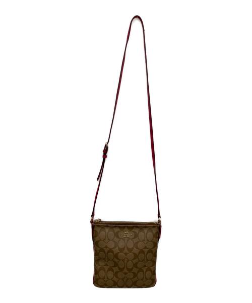 COACH（コーチ）COACH (コーチ) バッグ ブラウン×ピンクの古着・服飾アイテム