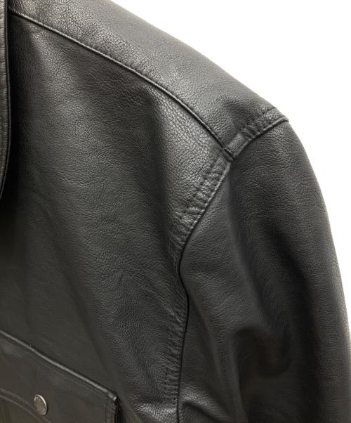 LEVI'S（リーバイス）LEVI'S (リーバイス) フェイクレザージャケット ブラック サイズ:XLの古着・服飾アイテム