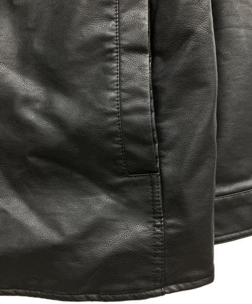 LEVI'S（リーバイス）LEVI'S (リーバイス) フェイクレザージャケット ブラック サイズ:XLの古着・服飾アイテム