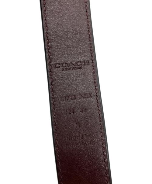 COACH（コーチ）COACH (コーチ) レザーベルト ブラック×ブラウンの古着・服飾アイテム
