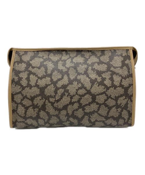 Yves Saint Laurent（イヴサンローラン）Yves Saint Laurent (イヴサンローラン) クラッチバッグ ブラウン×ベージュの古着・服飾アイテム