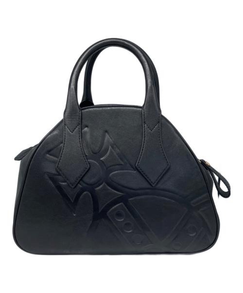 Vivienne Westwood（ヴィヴィアンウエストウッド）Vivienne Westwood (ヴィヴィアンウエストウッド) レザーハンドバッグ ブラックの古着・服飾アイテム