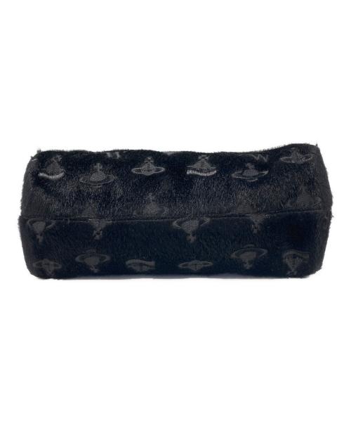 Vivienne Westwood accessories（ヴィヴィアン ウエストウッド アクセサリー）Vivienne Westwood accessories (ヴィヴィアン ウエストウッド アクセサリー) レザー切替ハンドバッグ ブラックの古着・服飾アイテム