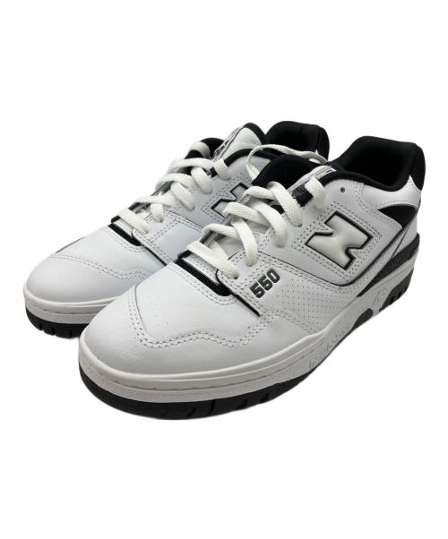 NEW BALANCE（ニューバランス）NEW BALANCE (ニューバランス) ローカットスニーカー ホワイト×ブラック サイズ:23.5cmの古着・服飾アイテム