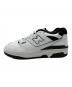 NEW BALANCE (ニューバランス) ローカットスニーカー ホワイト×ブラック サイズ:23.5cm：6000円