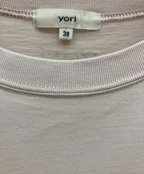 YORI（ヨリ）yori (ヨリ) 長袖カットソー ピンク サイズ:38の古着・服飾アイテム