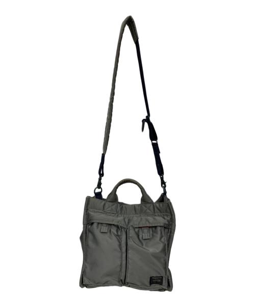 PORTER（ポーター）PORTER (ポーター) 2WAYバッグ グレー×オレンジの古着・服飾アイテム