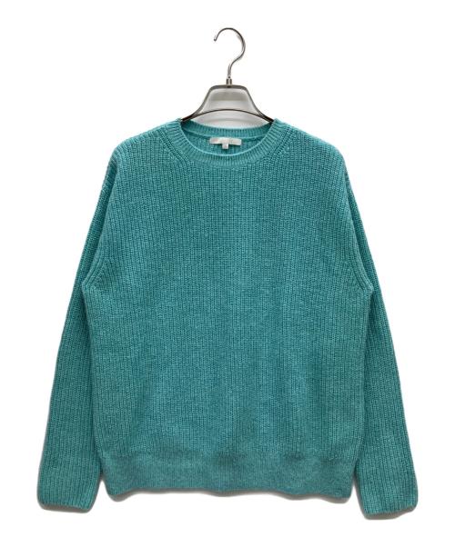 自由区（ジユウク）自由区 (ジユウク) 薄手ニット スカイブルー サイズ:38の古着・服飾アイテム