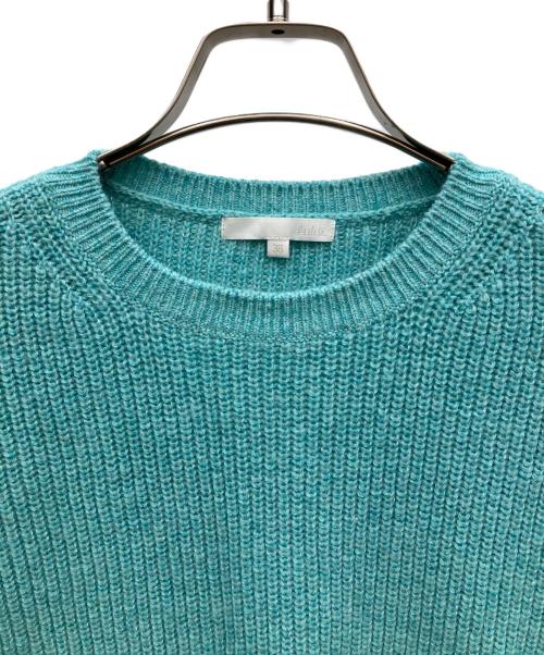 自由区（ジユウク）自由区 (ジユウク) 薄手ニット スカイブルー サイズ:38の古着・服飾アイテム