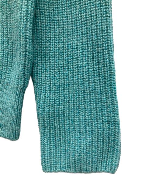 自由区（ジユウク）自由区 (ジユウク) 薄手ニット スカイブルー サイズ:38の古着・服飾アイテム