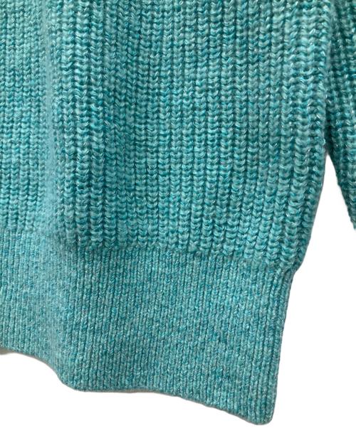自由区（ジユウク）自由区 (ジユウク) 薄手ニット スカイブルー サイズ:38の古着・服飾アイテム