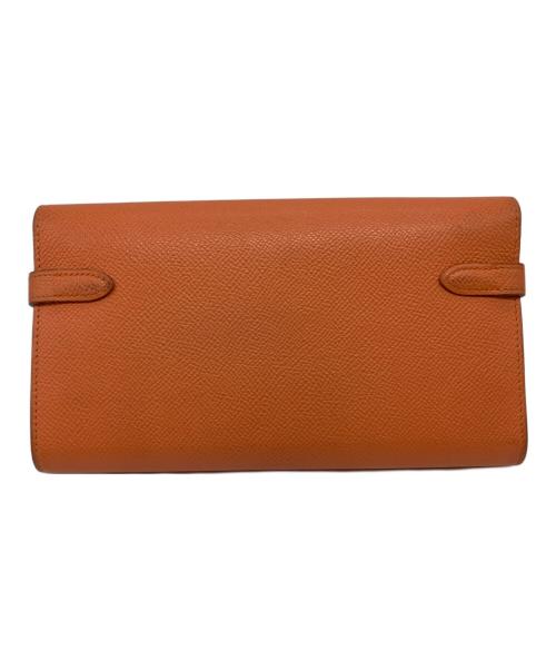 HERMES（エルメス）HERMES (エルメス) 長財布 オレンジの古着・服飾アイテム