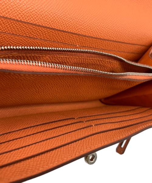 HERMES（エルメス）HERMES (エルメス) 長財布 オレンジの古着・服飾アイテム