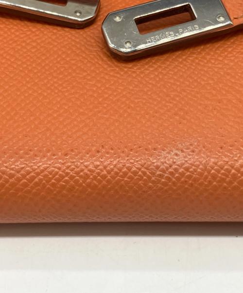HERMES（エルメス）HERMES (エルメス) 長財布 オレンジの古着・服飾アイテム