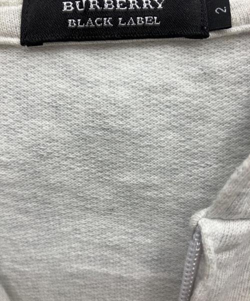 BURBERRY BLACK LABEL（バーバリーブラックレーベル）BURBERRY BLACK LABEL (バーバリーブラックレーベル) 半袖ジップパーカー グレー サイズ:2の古着・服飾アイテム