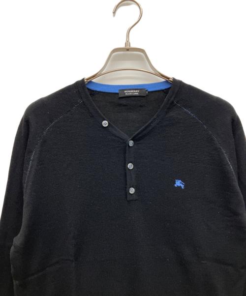 BURBERRY BLACK LABEL（バーバリーブラックレーベル）BURBERRY BLACK LABEL (バーバリーブラックレーベル) 薄手カーディガン ブラック サイズ:2の古着・服飾アイテム