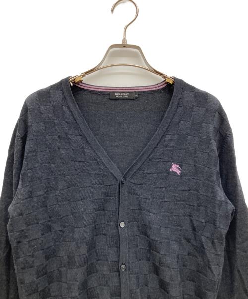 BURBERRY BLACK LABEL（バーバリーブラックレーベル）BURBERRY BLACK LABEL (バーバリーブラックレーベル) 薄手カーディガン グレー サイズ:2の古着・服飾アイテム