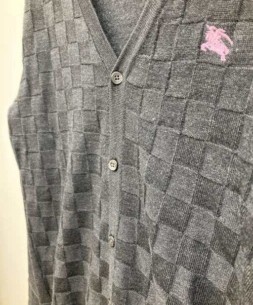BURBERRY BLACK LABEL（バーバリーブラックレーベル）BURBERRY BLACK LABEL (バーバリーブラックレーベル) 薄手カーディガン グレー サイズ:2の古着・服飾アイテム