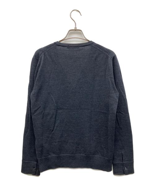 BURBERRY BLACK LABEL（バーバリーブラックレーベル）BURBERRY BLACK LABEL (バーバリーブラックレーベル) 薄手カーディガン グレー サイズ:2の古着・服飾アイテム