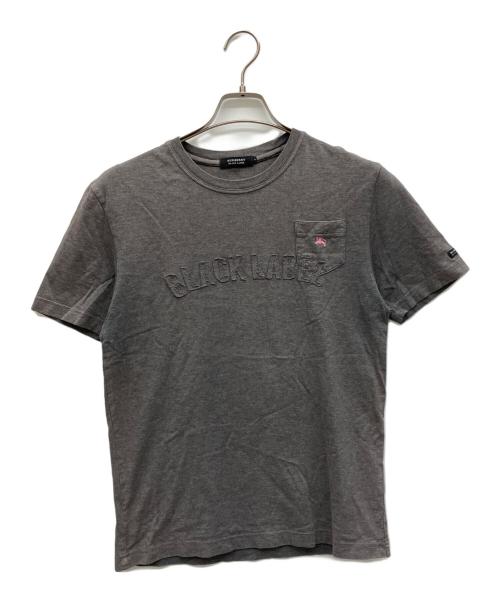BURBERRY BLACK LABEL（バーバリーブラックレーベル）BURBERRY BLACK LABEL (バーバリーブラックレーベル) 半袖カットソー グレー サイズ:2の古着・服飾アイテム