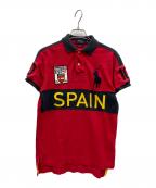POLO RALPH LAURENポロ・ラルフローレン）の古着「半袖ポロシャツ」｜レッド×ブラック