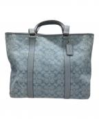 COACHコーチ）の古着「ハンドバッグ」｜スカイブルー