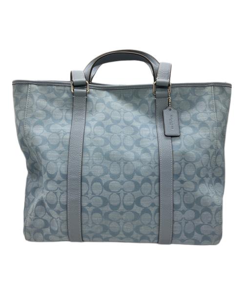 COACH（コーチ）COACH (コーチ) ハンドバッグ スカイブルーの古着・服飾アイテム