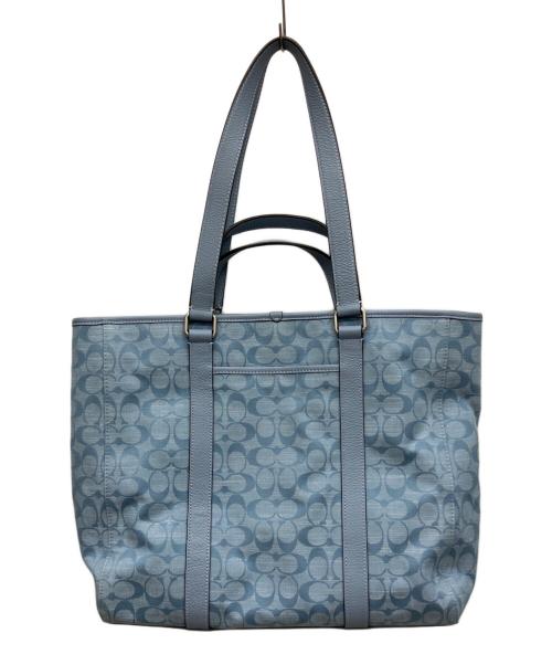 COACH（コーチ）COACH (コーチ) ハンドバッグ スカイブルーの古着・服飾アイテム