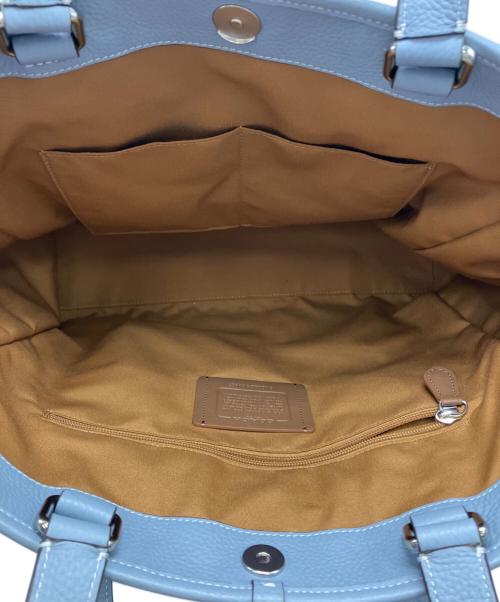 COACH（コーチ）COACH (コーチ) ハンドバッグ スカイブルーの古着・服飾アイテム