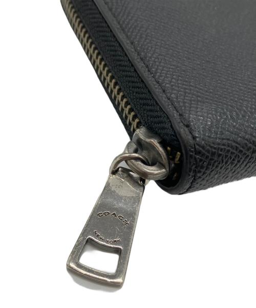 COACH（コーチ）COACH (コーチ) ラウンドファスナー財布 ブラックの古着・服飾アイテム