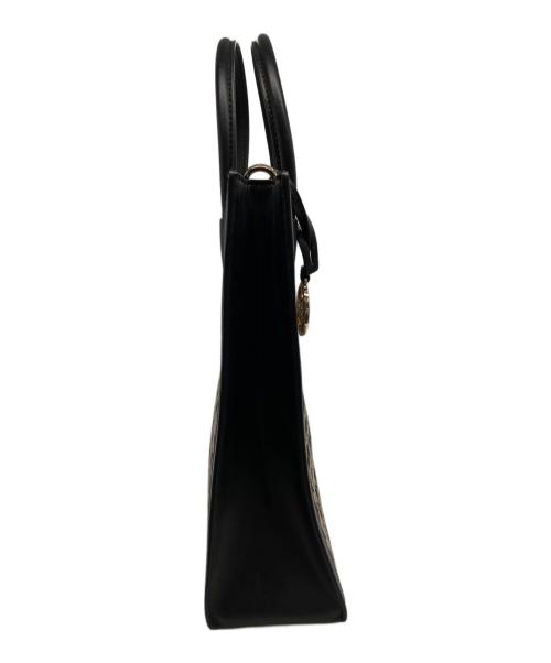 MICHAEL KORS（マイケルコース）MICHAEL KORS (マイケルコース) 2WAYバッグ ブラック×ベージュの古着・服飾アイテム