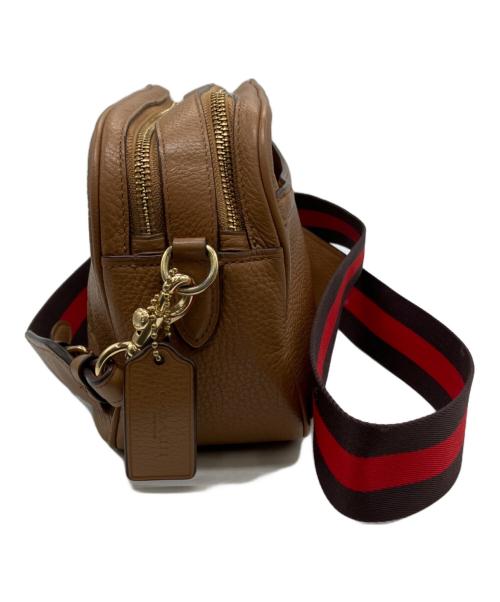 COACH（コーチ）COACH (コーチ) レザーショルダーバッグ ブラウンの古着・服飾アイテム