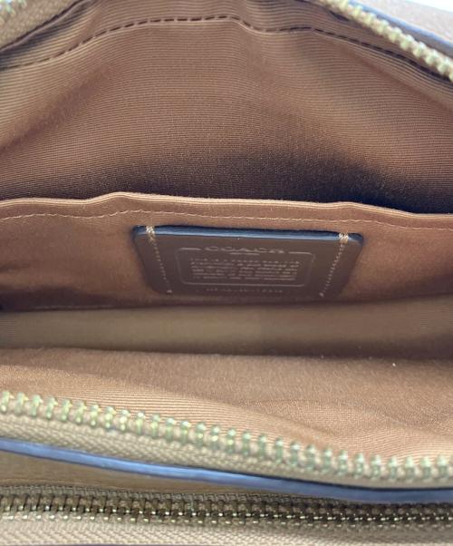 COACH（コーチ）COACH (コーチ) レザーショルダーバッグ ブラウンの古着・服飾アイテム